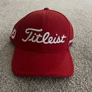 Titleist Red and White Cap. Brand New! Pro V1 Fj